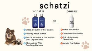 
            
                Load image into Gallery viewer, Schatzi Pet Shampoo with Pure4 &amp;amp; Soothing Oatmeal 8 fl oz.
            
        