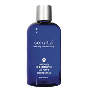 
            
                Load image into Gallery viewer, Schatzi Pet Shampoo with Pure4 &amp;amp; Soothing Oatmeal 8 fl oz.
            
        