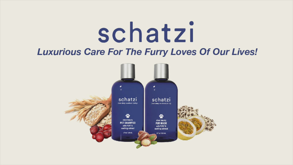 
            
                Load and play video in Gallery viewer, Schatzi Pet Shampoo with Pure4 &amp;amp; Soothing Oatmeal 8 fl oz.
            
        